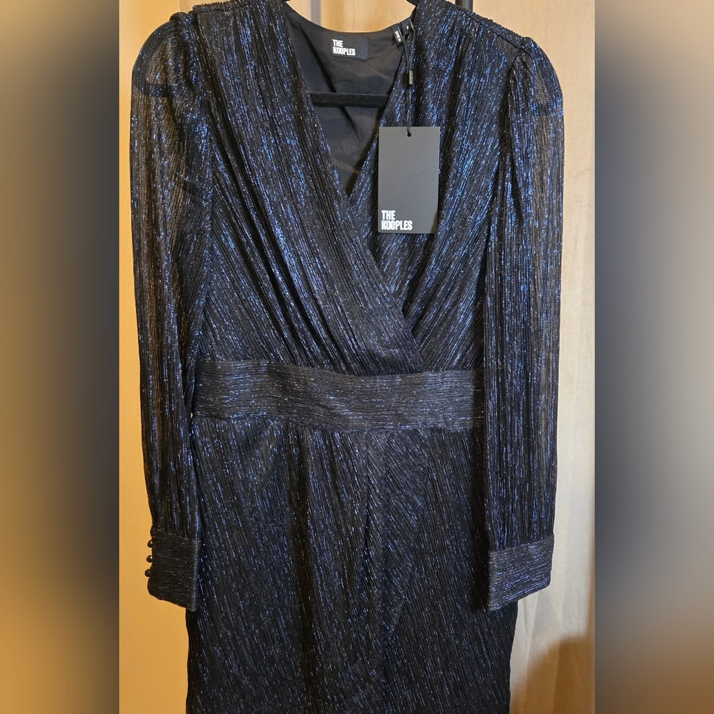 The Kooples Midnight Blue Shimmer Dress